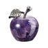 Amethyst Crystals Healing, reiki healing Crystals Stone Decors 1.2 Inch Carved Polished Natural Gemstone Apple Craft